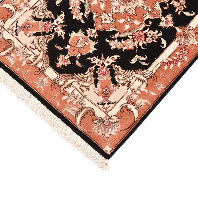 Täbriz - 50 Raj Teppich 59x88cm - Perserteppich - dunkelblau