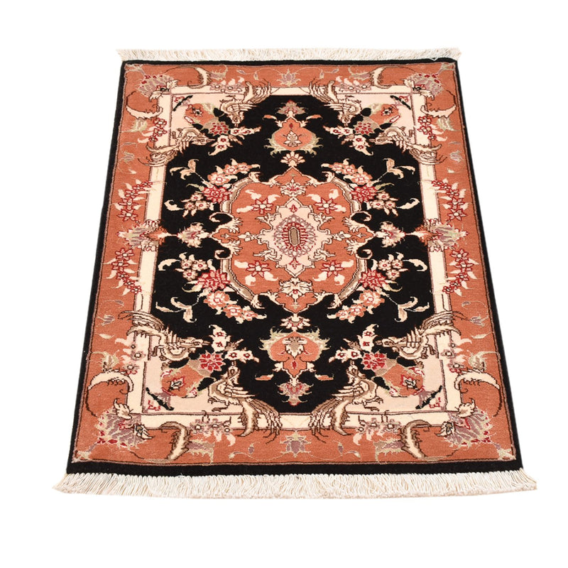 Täbriz - 50 Raj Teppich 59x88cm - Perserteppich - dunkelblau