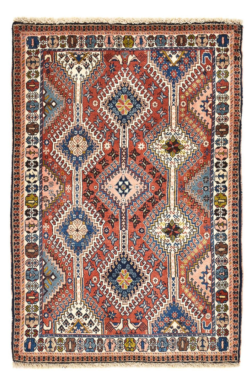 Yalameh Teppich 85x127cm - Perserteppich - mehrfarbig