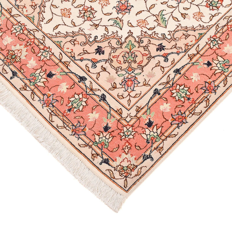 Täbriz - 60 Raj Teppich 102x160cm - Perserteppich - beige