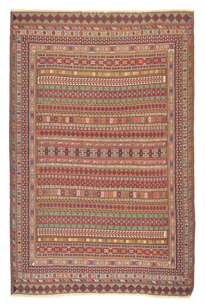Afshar Sirjan Teppich 197x297cm - Perserteppich - mehrfarbig