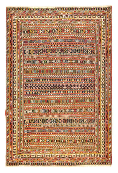 Afshar Sirjan Teppich 194x287cm - Perserteppich - mehrfarbig