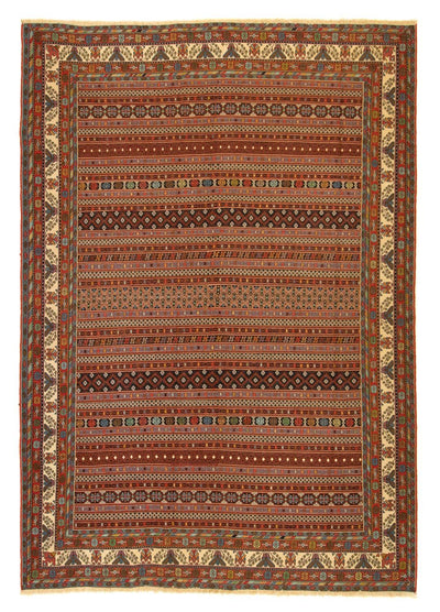 Afshar Sirjan Teppich 194x278cm - Perserteppich - mehrfarbig