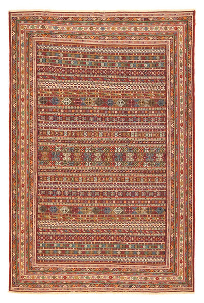 Afshar Sirjan Teppich 199x302cm - Perserteppich - mehrfarbig
