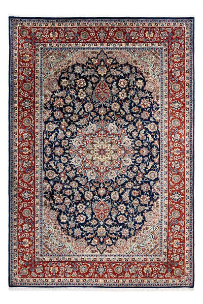 Golpayegan Teppich 213x295cm - Perserteppich - dunkelblau