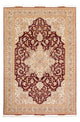 Täbriz - 50 Raj Teppich 200x300cm - Perserteppich - dunkelrot