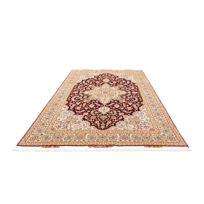 Täbriz - 50 Raj Teppich 200x300cm - Perserteppich - dunkelrot