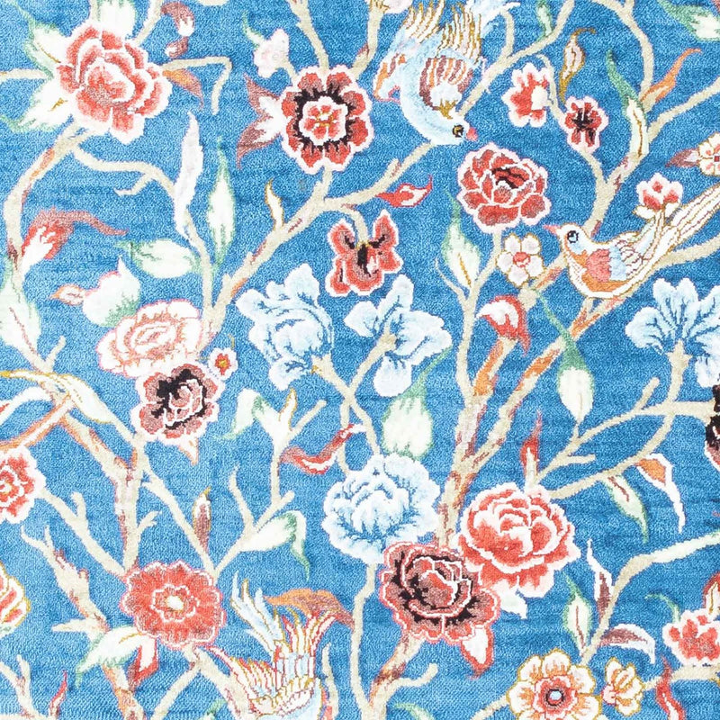 Ghom Teppich 75x118cm - Perserteppich - hellblau