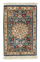 Ghom - Seide Teppich 27x44cm - Perserteppich - dunkelblau