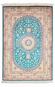 Ghom Teppich 78x119cm - Perserteppich - türkis