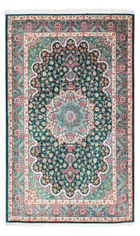 Ghom Teppich 100x163cm - Perserteppich - grün – product image