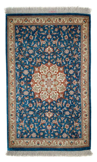 Ghom Teppich 57x92cm - Perserteppich - dunkelblau – product image