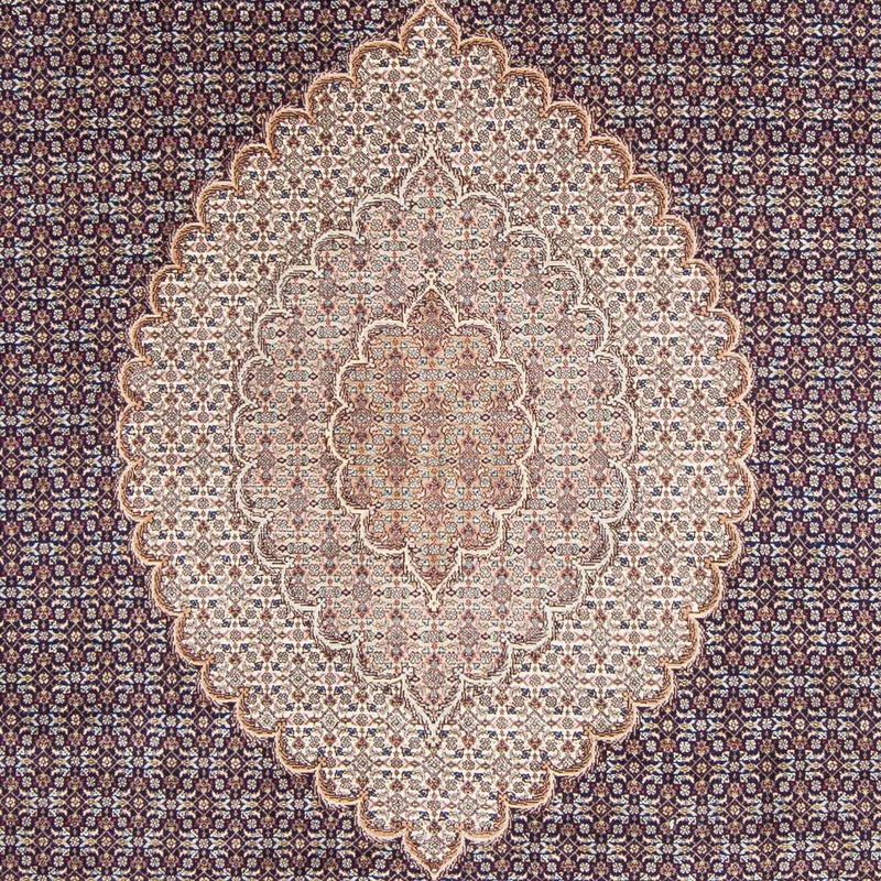 Täbriz Teppich 204x290cm - Perserteppich - dunkelblau