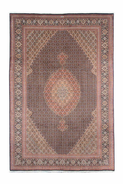 Täbriz Teppich 198x305cm - Perserteppich - dunkelblau