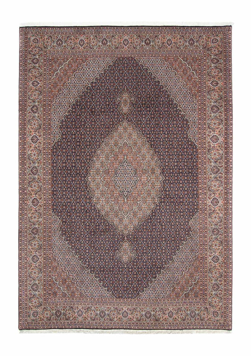 Täbriz Teppich 207x296cm - Perserteppich - dunkelblau
