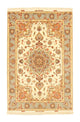 Täbriz - 50 Raj Teppich 100x154cm - Perserteppich - beige