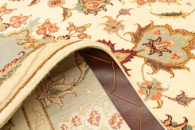 Täbriz - 50 Raj Teppich 100x154cm - Perserteppich - beige
