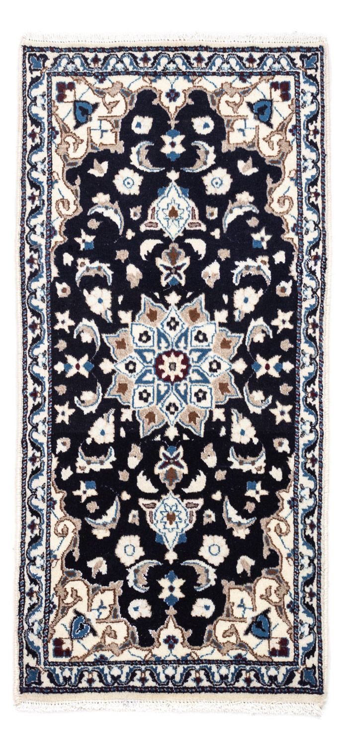 Perserteppich - Nain 69 x 134 cm - dunkelblau