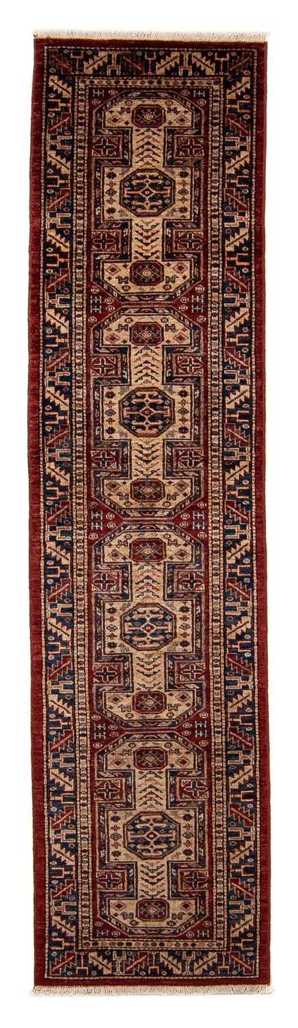Kazak Teppich 62x281cm - Orientteppich - dunkelrot