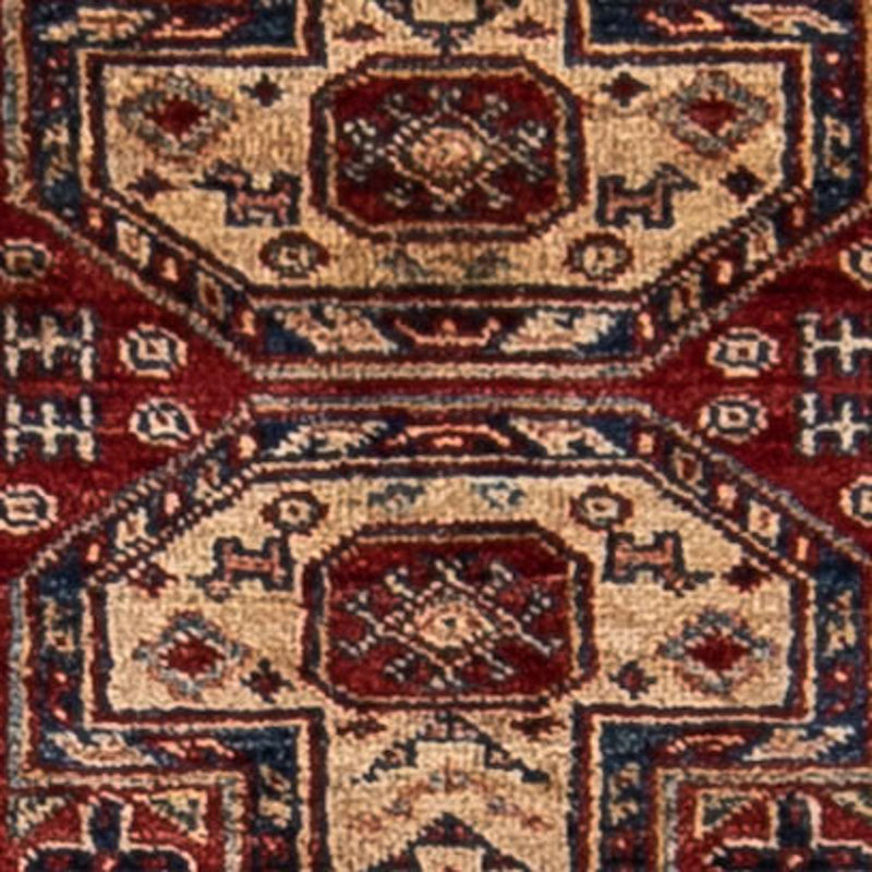 Kazak Teppich 62x281cm - Orientteppich - dunkelrot