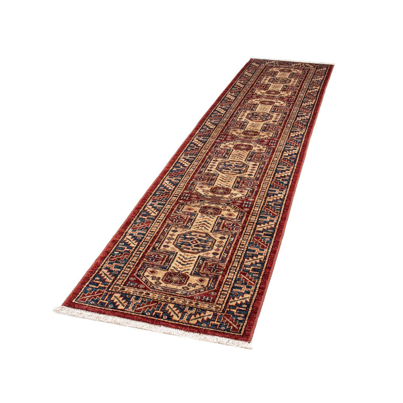 Kazak Teppich 62x281cm - Orientteppich - dunkelrot