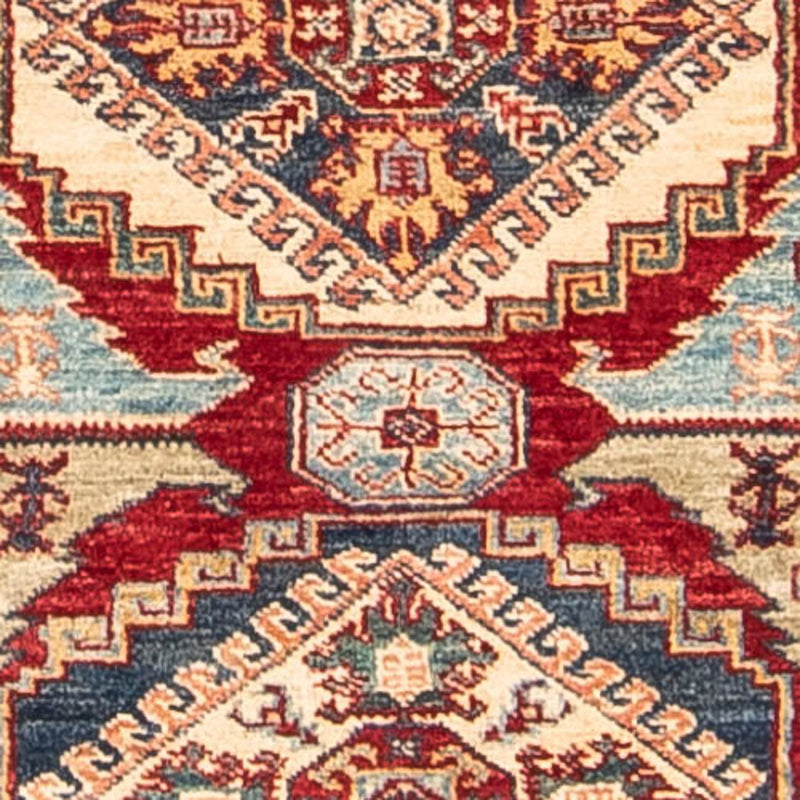 Kazak Teppich 76x300cm - Orientteppich - dunkelrot