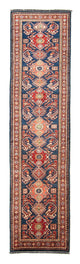 Kazak Teppich 78x298cm - Orientteppich - blau