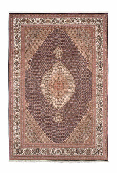 Täbriz Teppich 202x304cm - Perserteppich - hellbraun