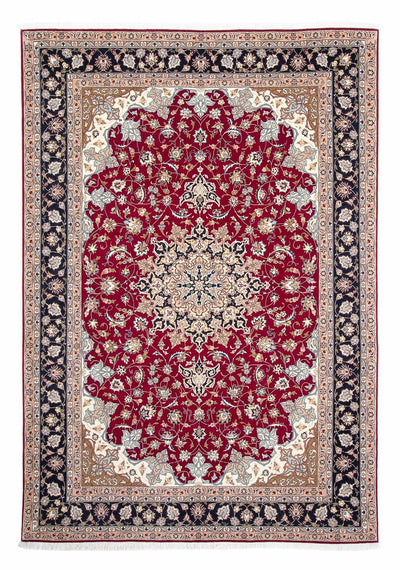 Täbriz - 50 Raj Teppich 202x293cm - Perserteppich - dunkelrot