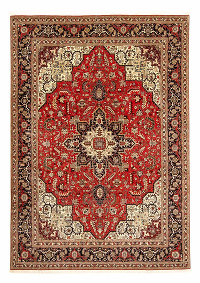 Täbriz - 50 Raj Teppich 253x348cm - Perserteppich - rot