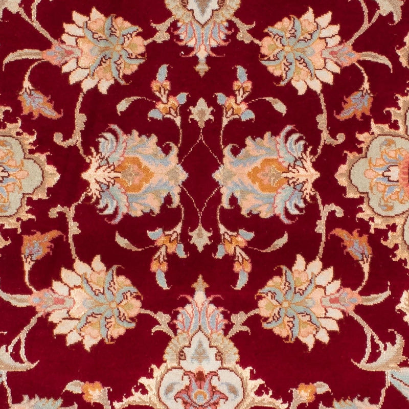 Täbriz - 50 Raj Teppich 80x208cm - Perserteppich - dunkelrot