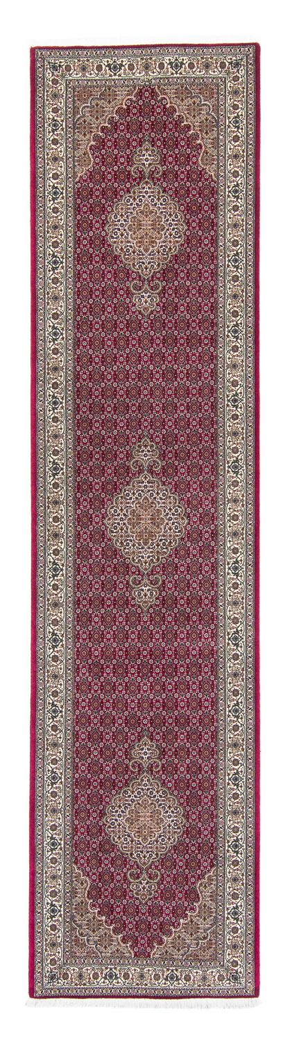 Täbriz Teppich 82x343cm - Perserteppich - dunkelrot