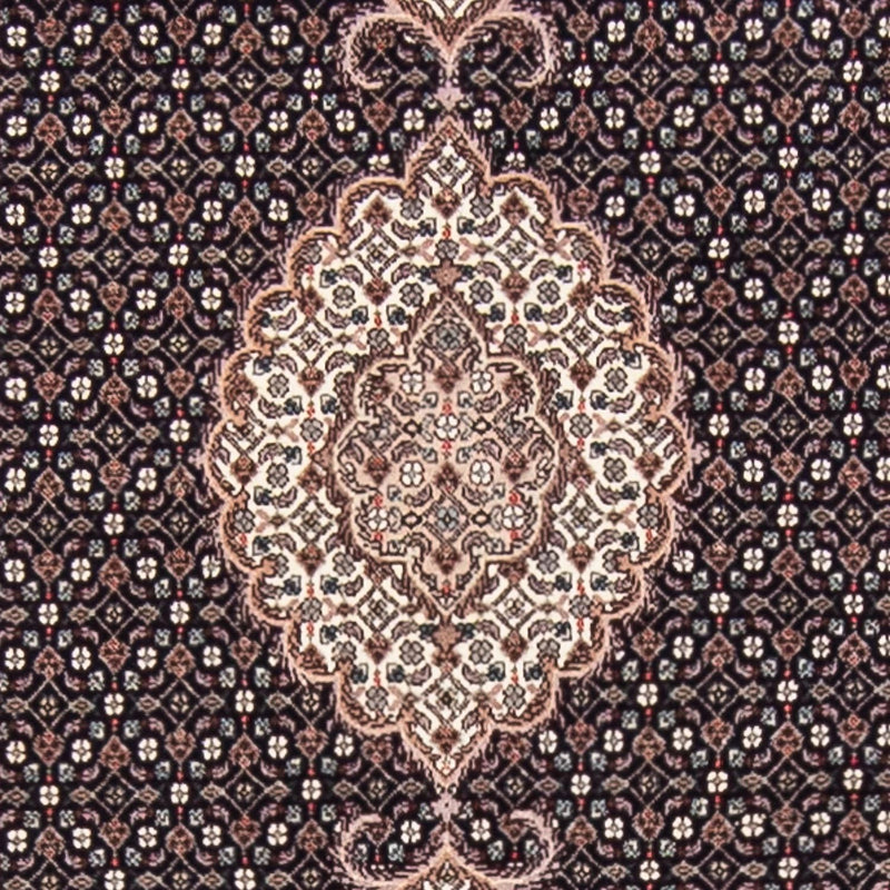 Täbriz - 50 Raj Teppich 82x391cm - Perserteppich - dunkelblau