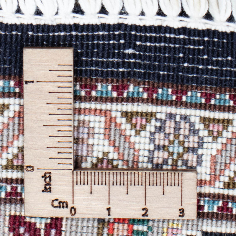 Täbriz - 50 Raj Teppich 82x391cm - Perserteppich - dunkelblau