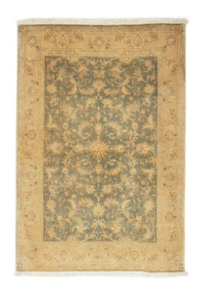 Täbriz - 50 Raj Teppich 99x144cm - Perserteppich - grün