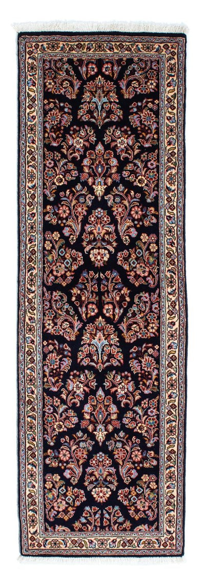 Sarough Teppich 64x212cm - Perserteppich - dunkelblau