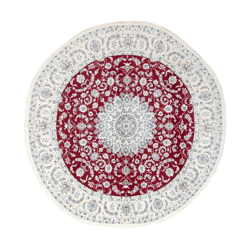 Nain Teppich 295x295cm - Perserteppich - dunkelrot