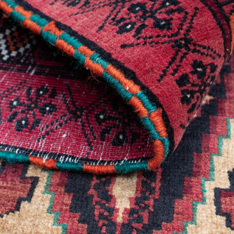 Belutsch Teppich 82x135cm - Orientteppich - dunkelrot
