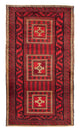 Belutsch Teppich 119x224cm - Orientteppich - rot