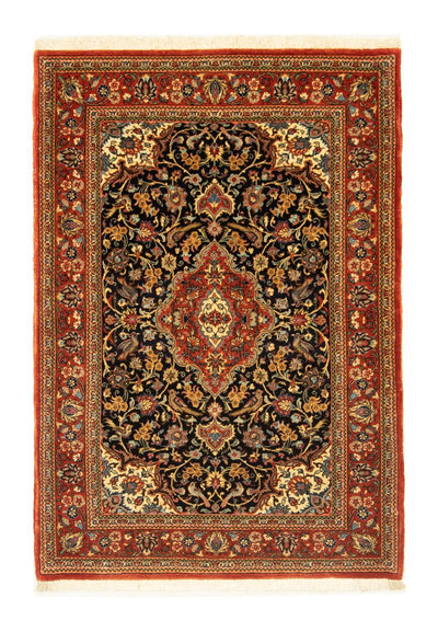 Ghom Teppich 103x151cm - Perserteppich - schwarz