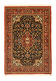 Ghom Teppich 103x151cm - Perserteppich - schwarz