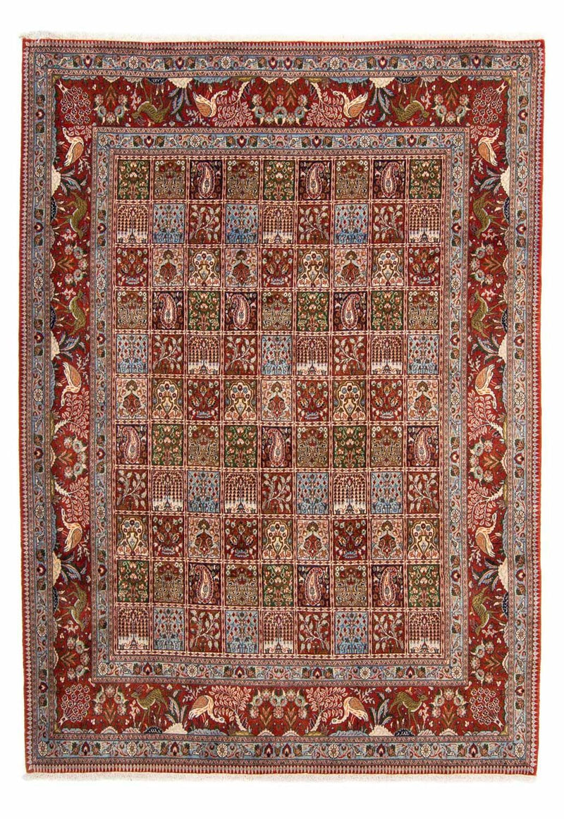 Moud Teppich 206x297cm - Perserteppich - dunkelrot