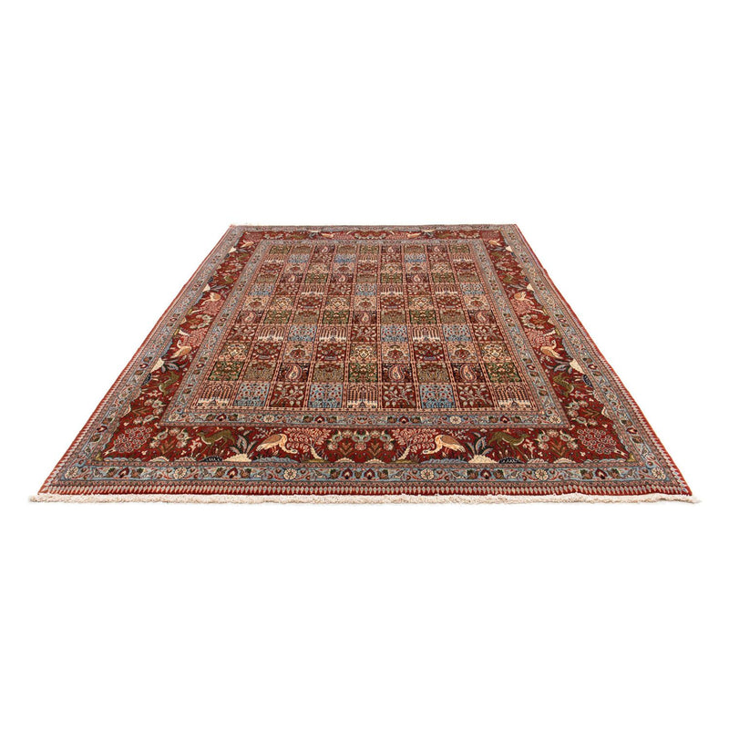 Moud Teppich 206x297cm - Perserteppich - dunkelrot