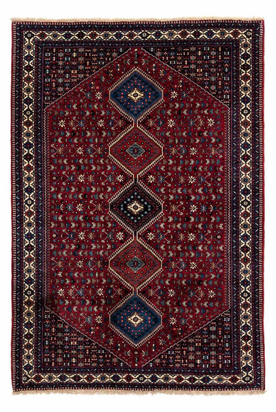 Yalameh Teppich 204x298cm - Perserteppich - dunkelrot