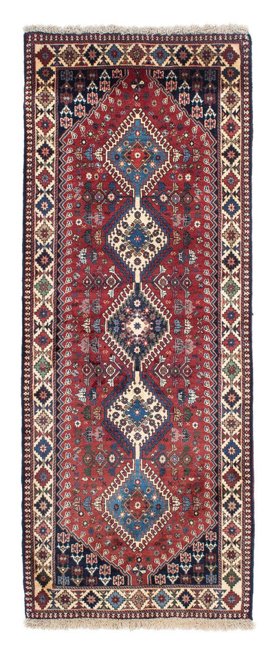 Yalameh Teppich 83x210cm - Perserteppich - dunkelrot