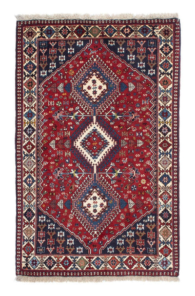 Yalameh Teppich 100x158cm - Perserteppich - dunkelrot