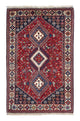 Yalameh Teppich 100x158cm - Perserteppich - dunkelrot