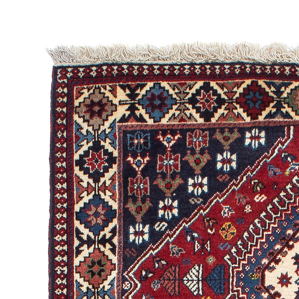Yalameh Teppich 100x158cm - Perserteppich - dunkelrot