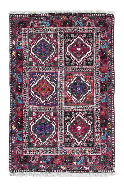 Yalameh Teppich 99x147cm - Perserteppich - mehrfarbig