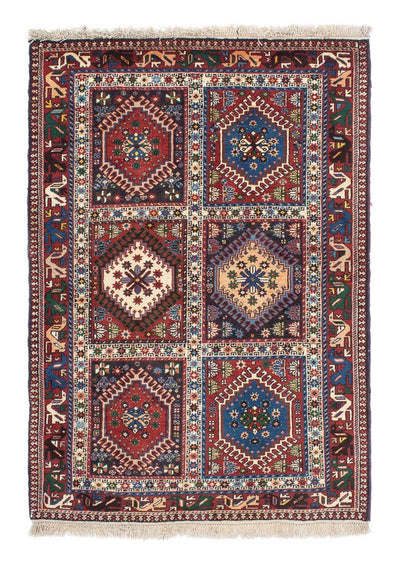 Yalameh Teppich 101x150cm - Perserteppich - mehrfarbig